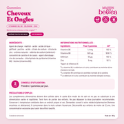Composition des gummies Cheveux et Ongles pour 2 gummies