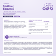 Composition des gummies Meilleur Sommeil pour 2 gummies