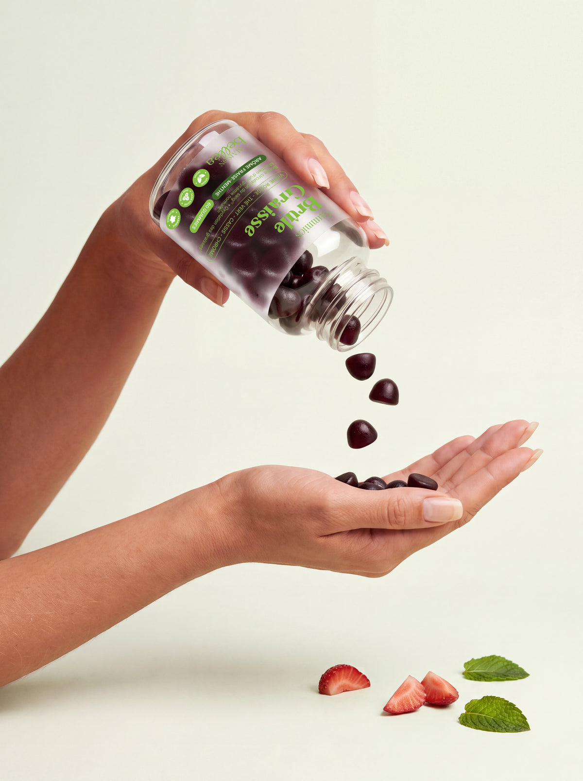 Pot de gummies Brûle-Graisse renversé